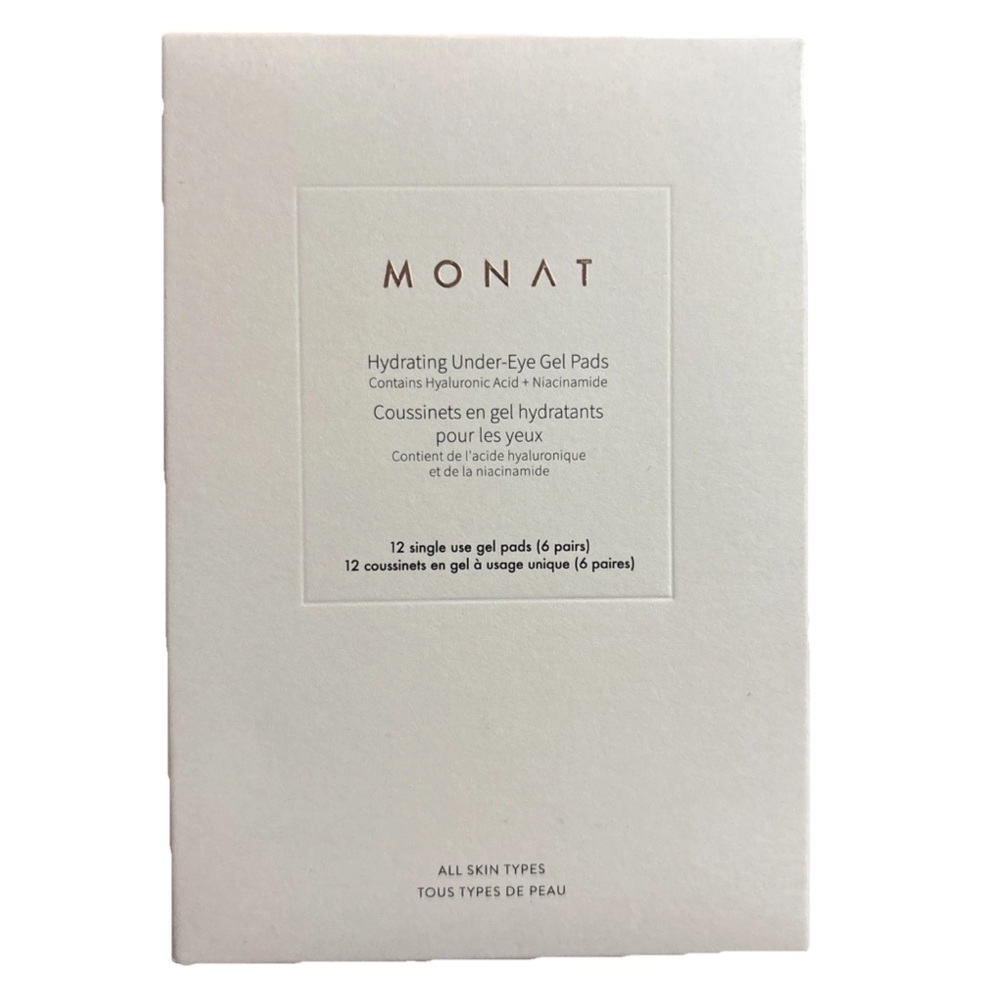 MONAT Hydrating Under Eye Gel Pads w/ Hyaluronic Acid - 12 Pads NEW